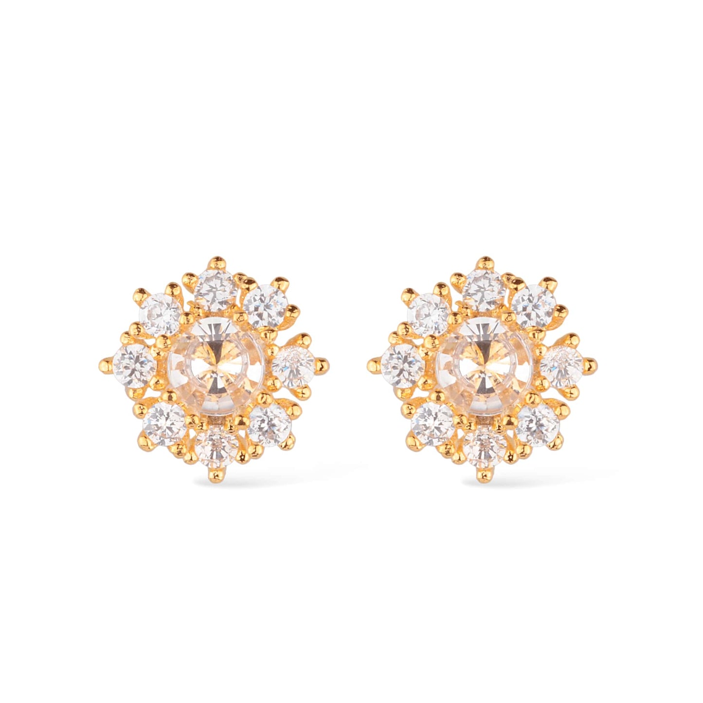 Glamour Lab-grown Diamond Stud Earring in Gold_Single