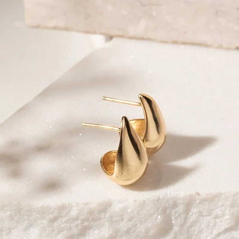 Teardrop Earring in Gold