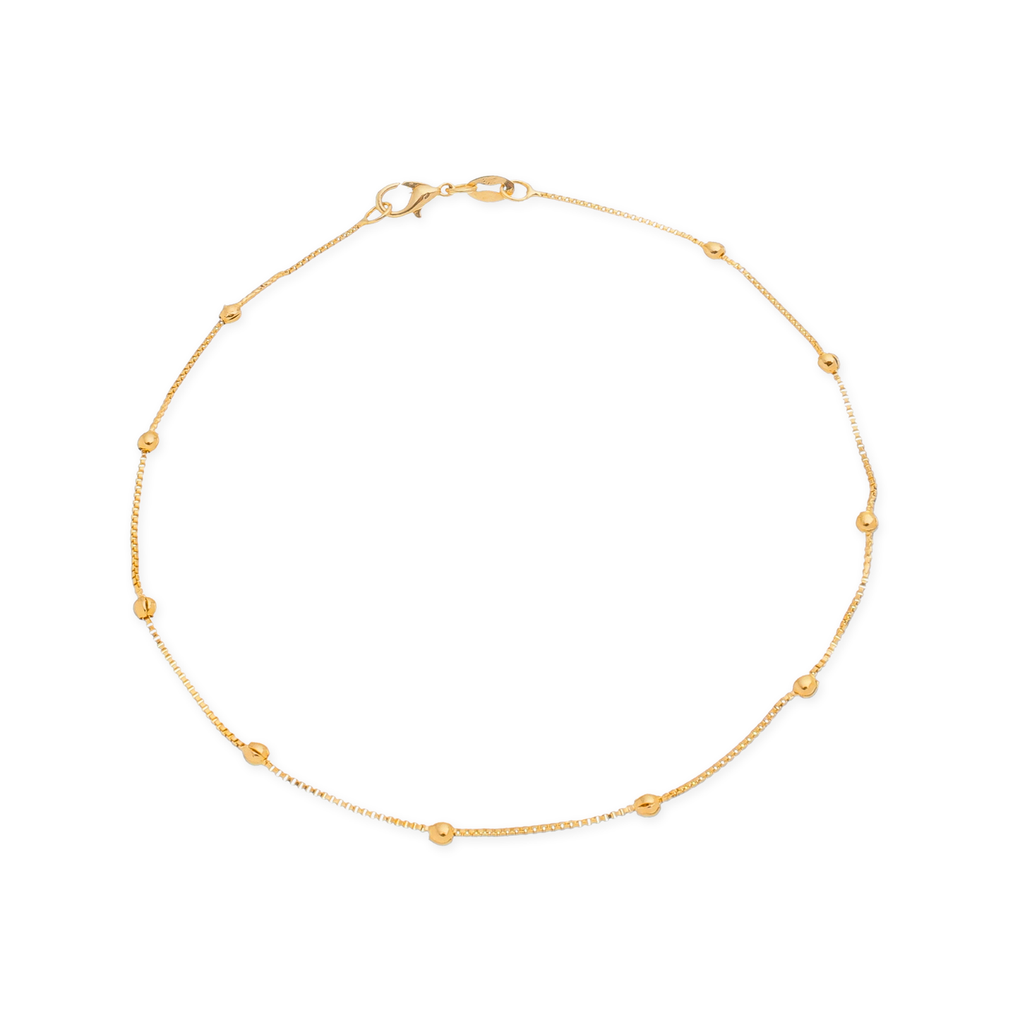 Baubles Chain Anklet in Gold_Single