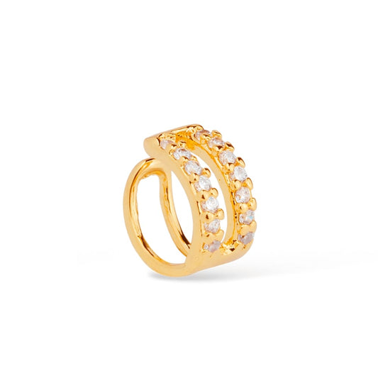 Lab-grown Diamond Ear Cuff in Gold_single