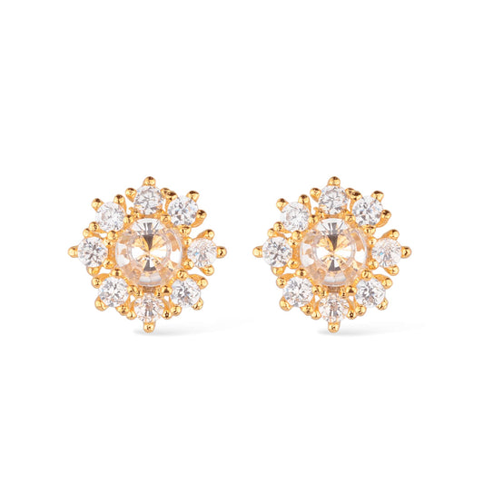 Glamour Lab-grown Diamond Stud Earring in Gold_Single