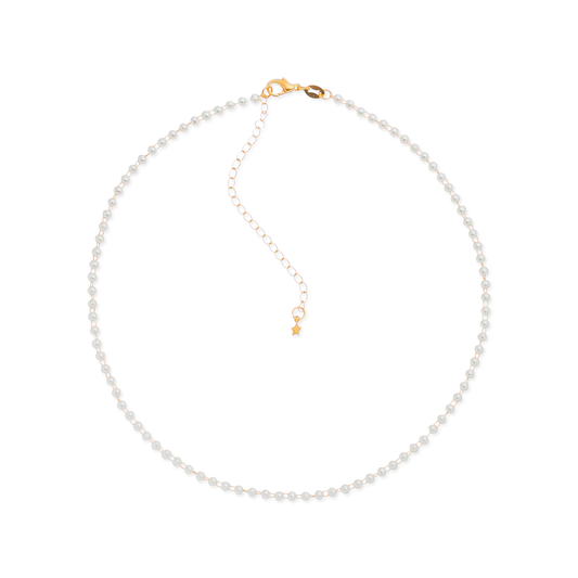Micro Pearls Choker Necklace in Gold_Single