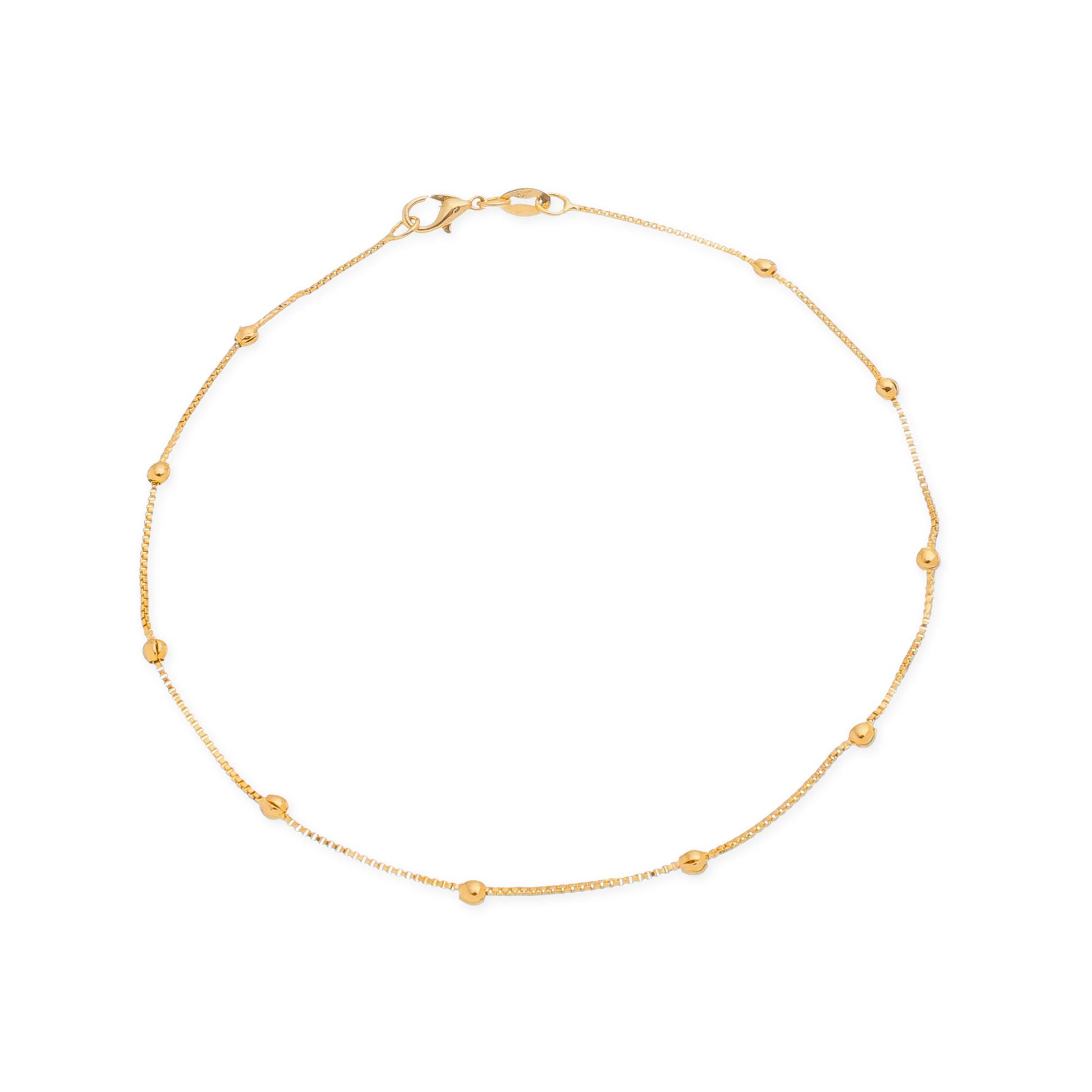 Baubles Chain Anklet in Gold_Single