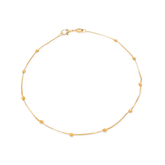 Baubles Chain Anklet in Gold_Single